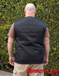 The primary heating element is located in the back of the vest. EBass sez it works wonderfully.